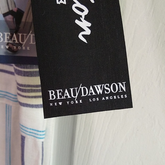 Draw string wide leg Linen blend pants size large - Picture 7 of 12